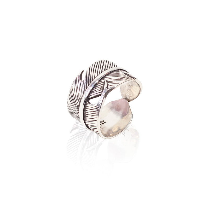 384 NATIVE AMERICAN FEATHER RING