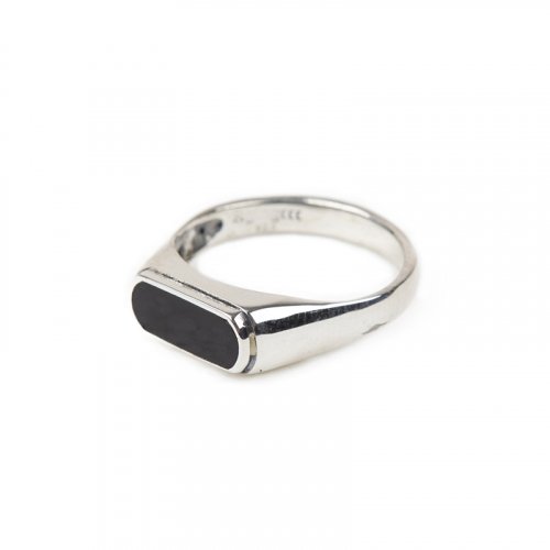 224# 92.5 SILVER ONYX RING-OR