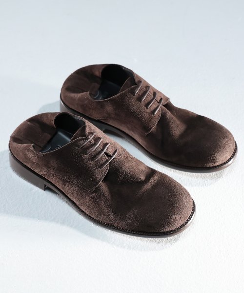 Holly Cowhide Comfort Derby Shoes Brown